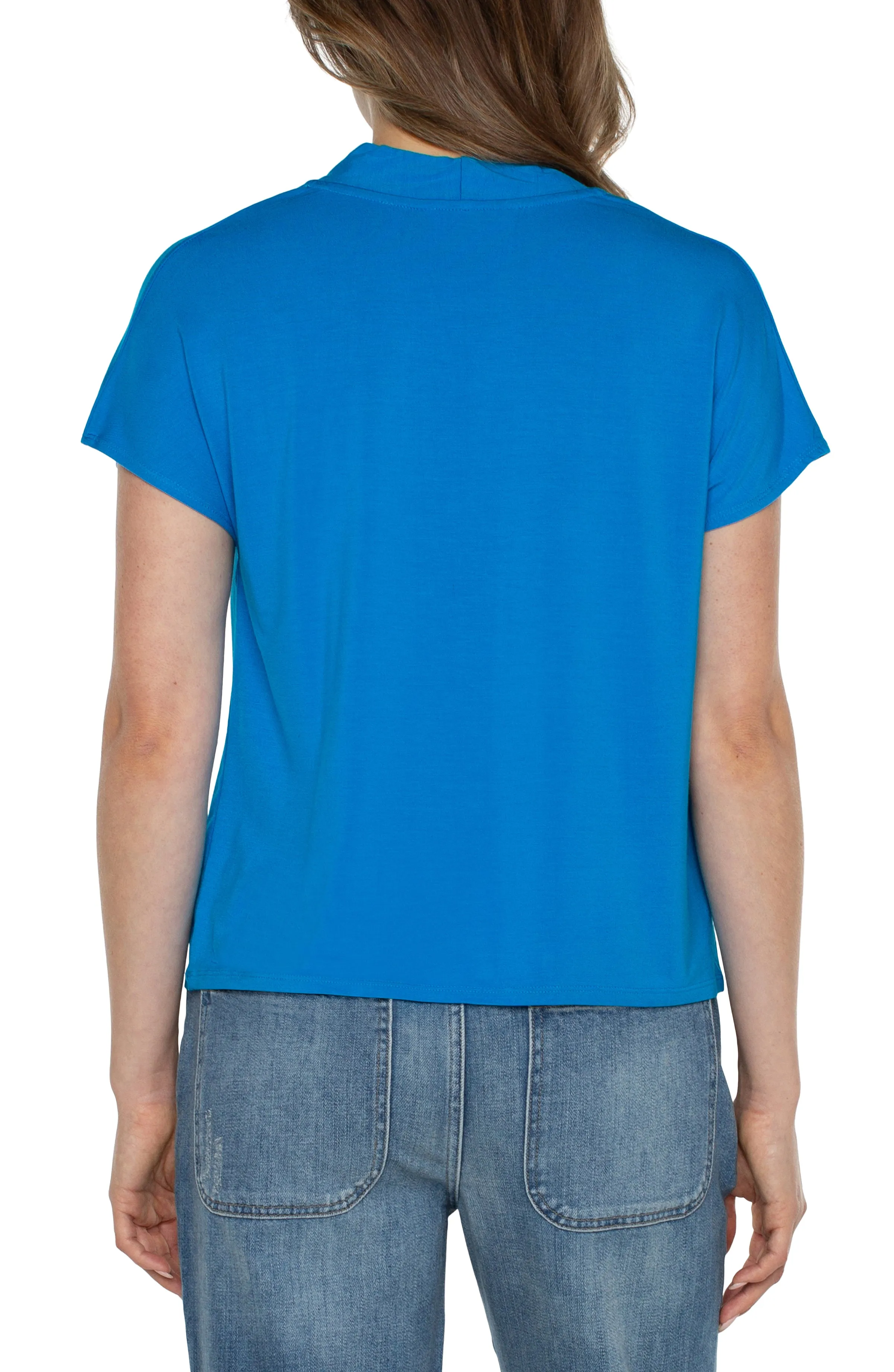 DOLMAN SLEEVE KNIT TOP WITH SHAWL COLLAR sold by Liverpool Jeans Company product image thumbnail 2