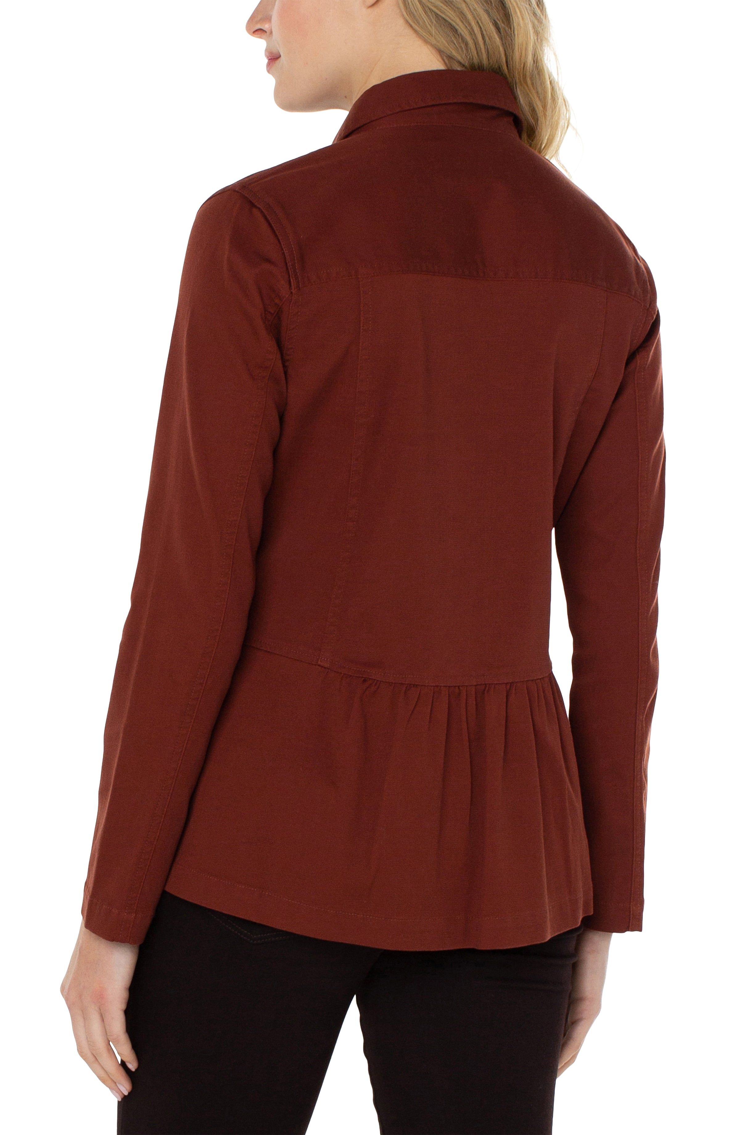 PEPLUM HEM SHACKET sold by Liverpool Jeans Company product image thumbnail 2