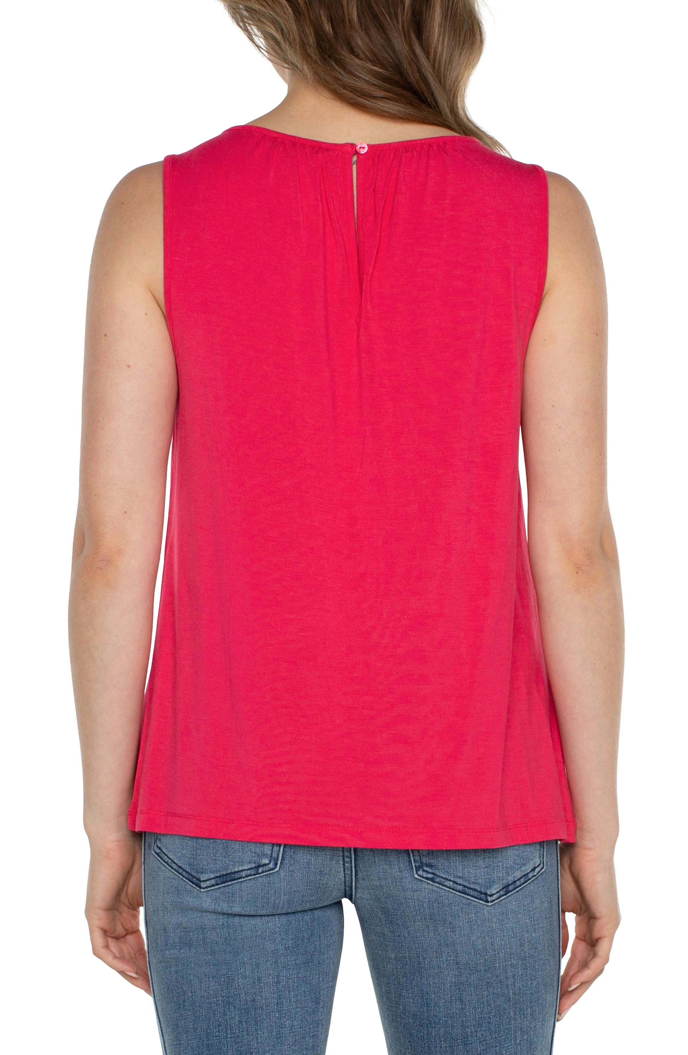 A-LINE SLEEVELESS KNIT TOP sold by Liverpool Jeans Company product image thumbnail 2