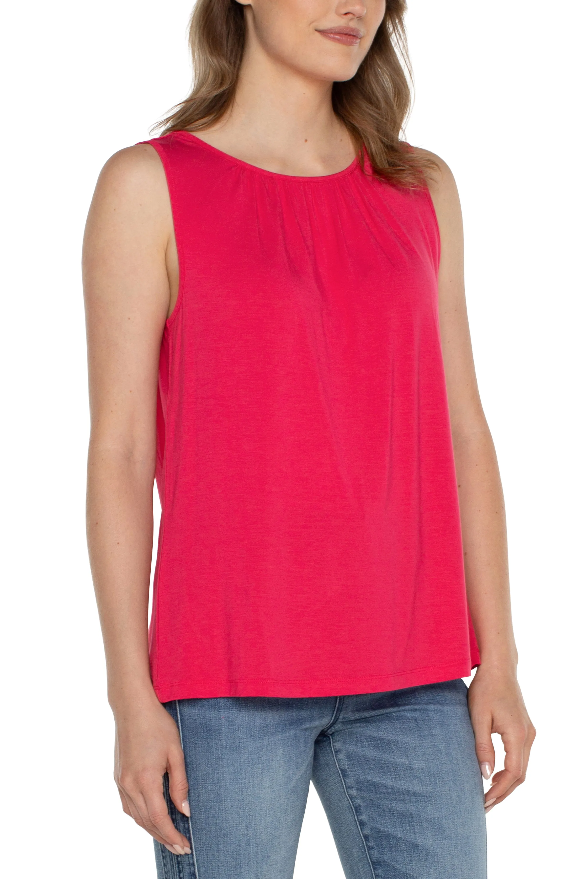 A-LINE SLEEVELESS KNIT TOP sold by Liverpool Jeans Company product image thumbnail 3
