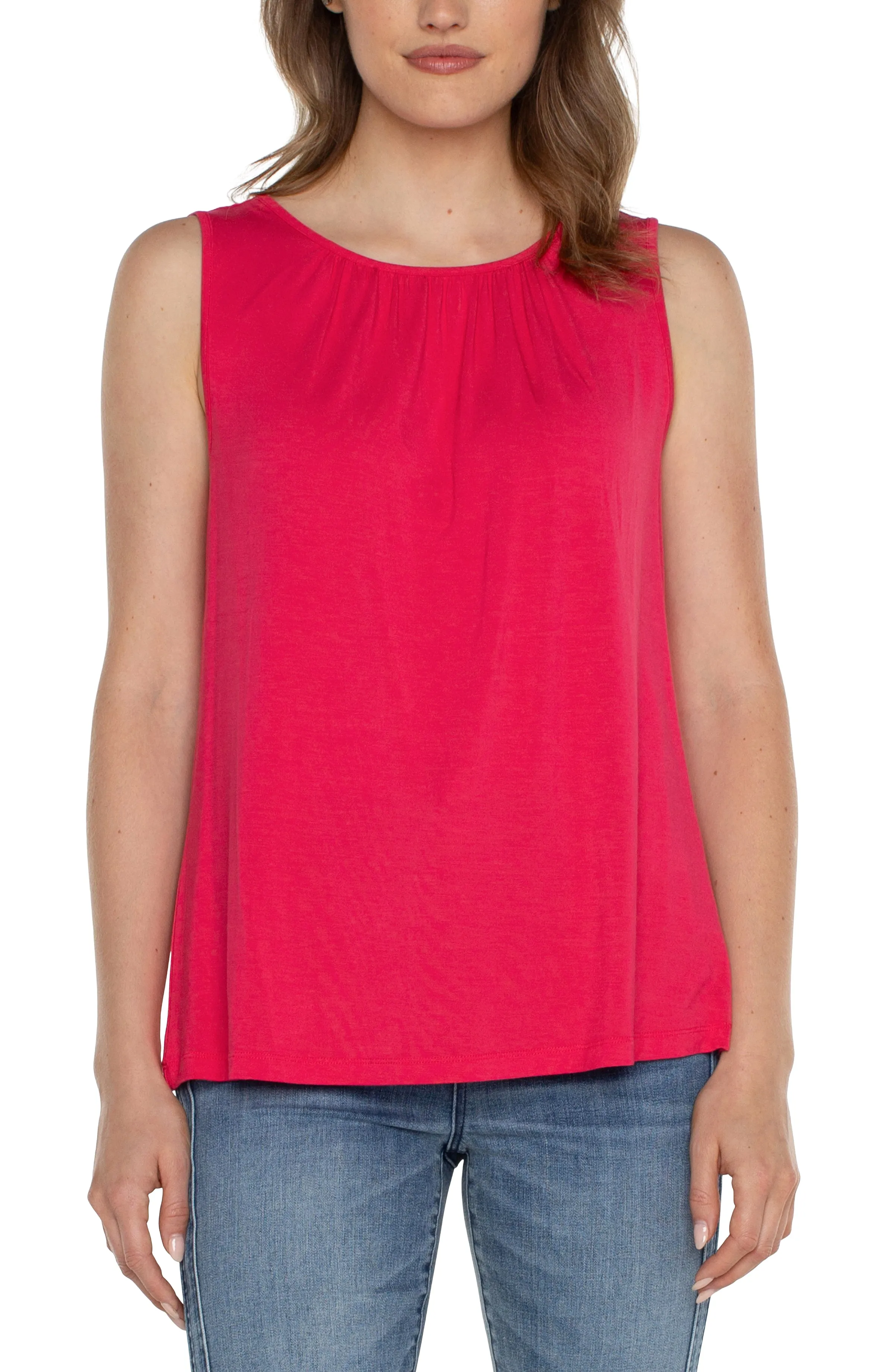 A-LINE SLEEVELESS KNIT TOP sold by Liverpool Jeans Company