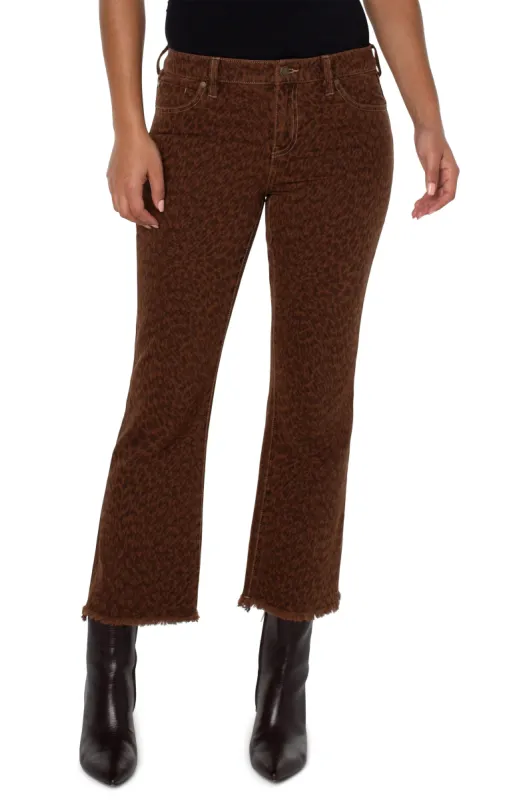 HANNAH CROP FLARE WITH FRAY HEM sold by Liverpool Jeans Company