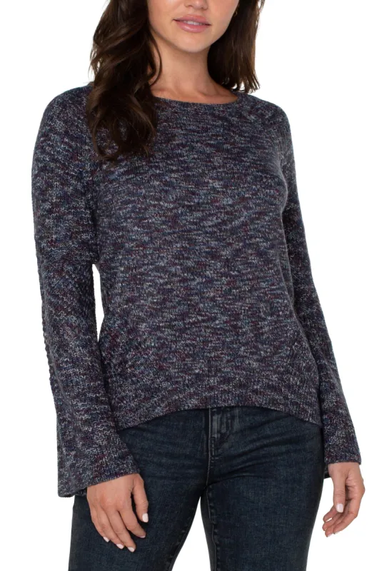 SWEATER WITH CABLE STITCH SLEEVE sold by Liverpool Jeans Company