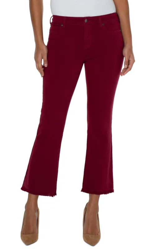 HANNAH CROP FLARE WITH FRAY HEM sold by Liverpool Jeans Company