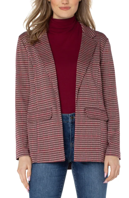 BOYFRIEND BLAZER WITH PRINCESS DART PATTERN KNIT sold by Liverpool Jeans Company