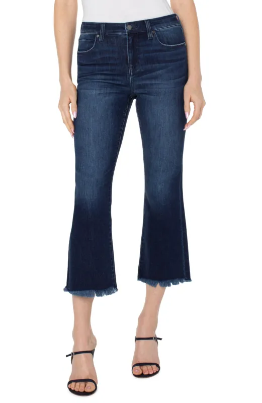 HANNAH CROP FLARE WITH FRAY HEM sold by Liverpool Jeans Company