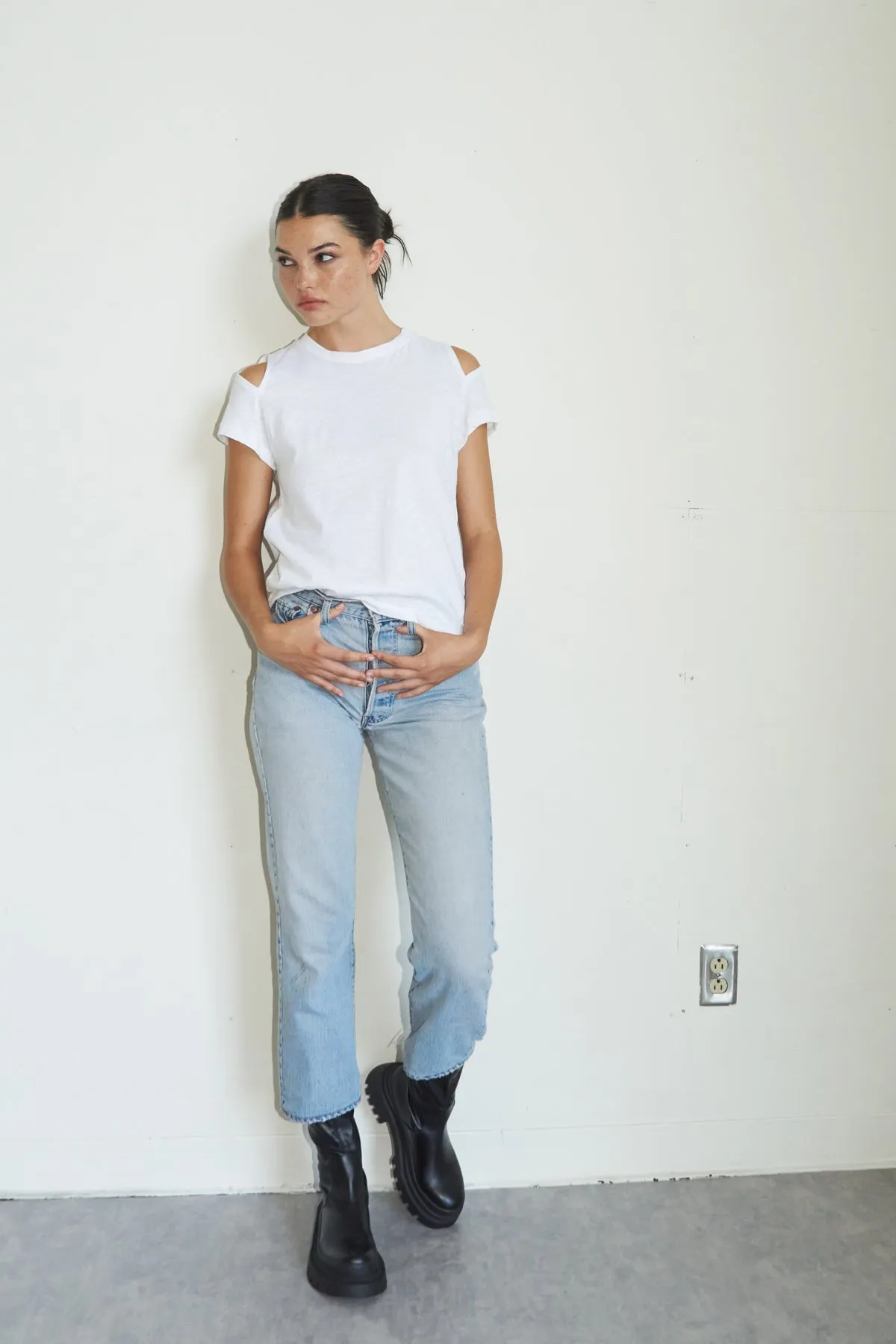 Dive Tee - White sold by LNA product image thumbnail 3