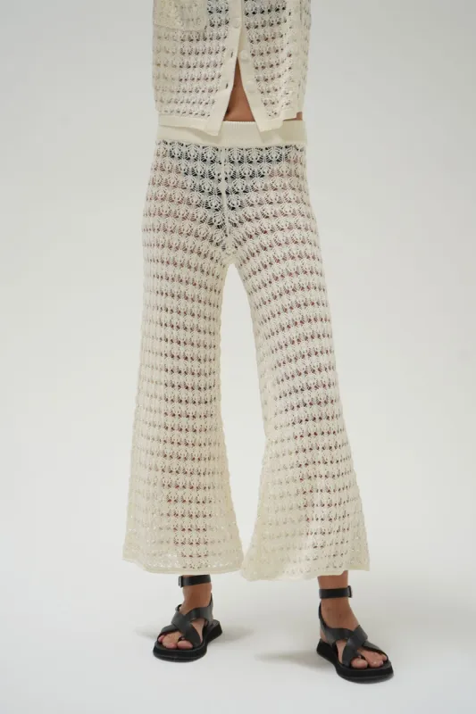 Bianca Crochet Pant - Natural sold by LNA