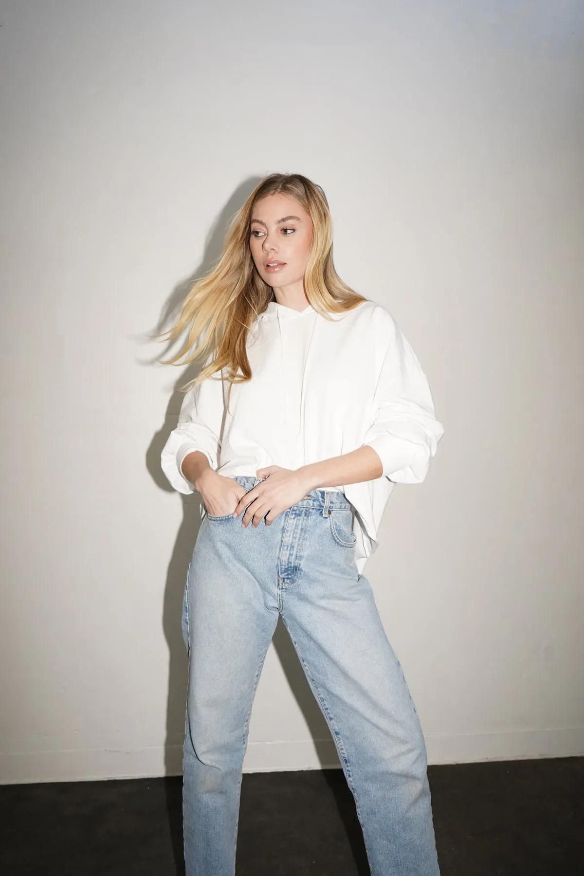 Jones Hoodie - White sold by LNA product image thumbnail 2