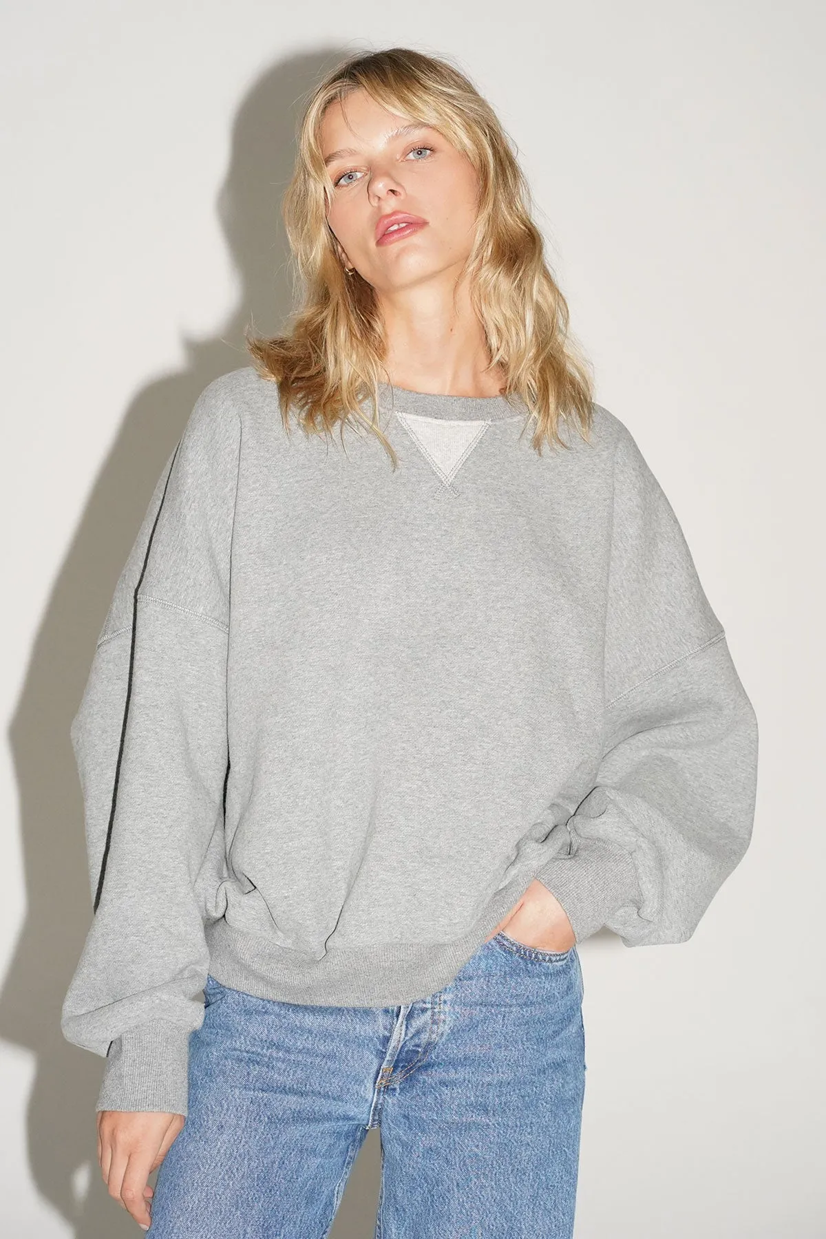Vintage Gym Sweatshirt - Heather Grey sold by LNA product image thumbnail 3