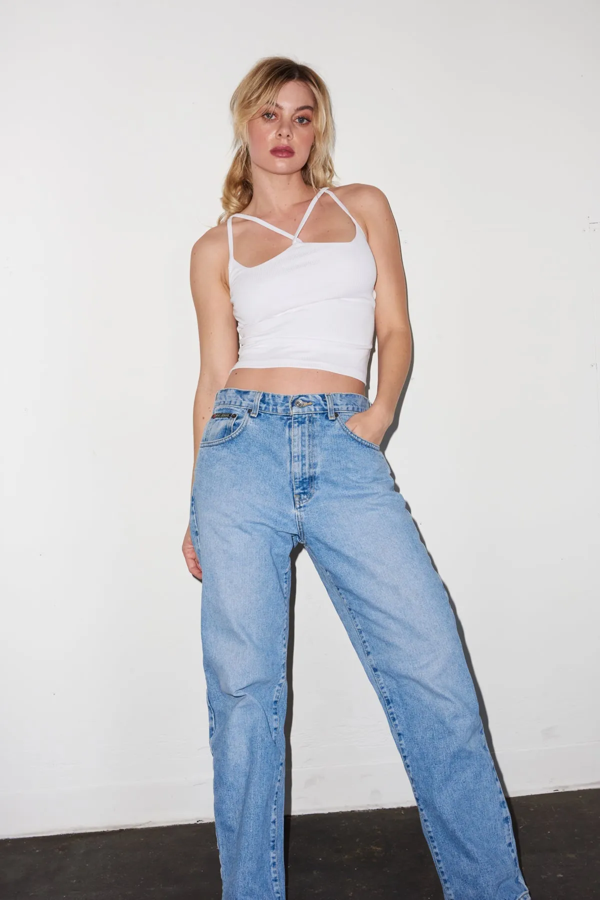 Amelia Rib Tank - White sold by LNA product image thumbnail 2