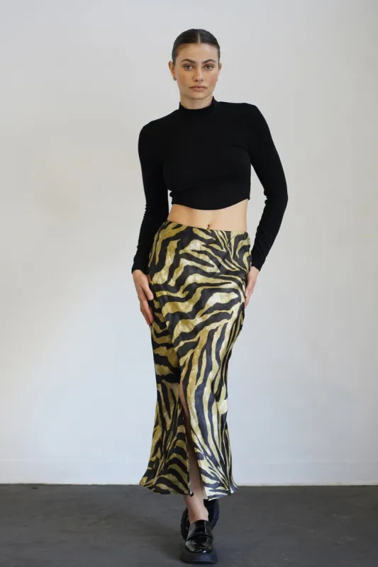 Surplice Silky Midi Skirt - Odyssey sold by LNA
