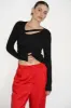 Silky Wide Leg Pant - Red sold by LNA