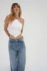 Emmy Double Layer Ribbed Top - White sold by LNA