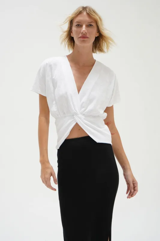 Karmen Cotton Top - White sold by LNA