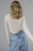 Arya Ribbed Long Sleeve - Bone sold by LNA