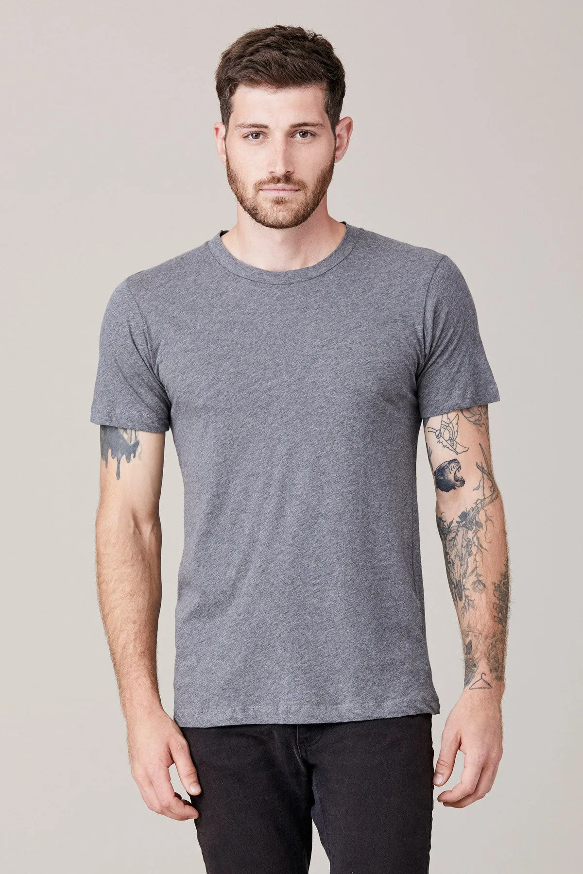 Men's Short Sleeve Crew - Heather Grey sold by LNA product image thumbnail 2
