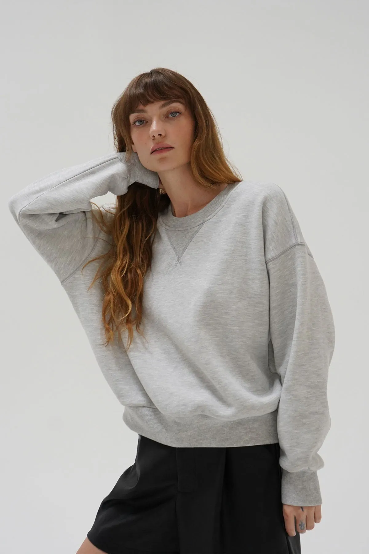 Vintage Gym Sweatshirt - Heather Grey sold by LNA product image thumbnail 2