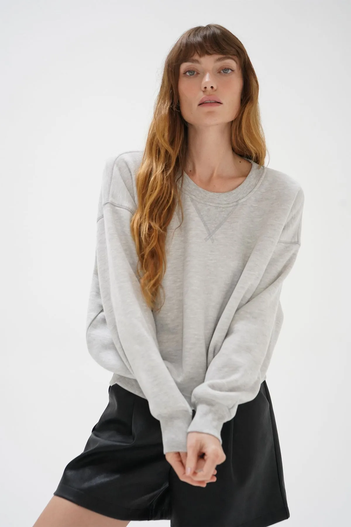 Vintage Gym Sweatshirt - Heather Grey sold by LNA product image thumbnail 3