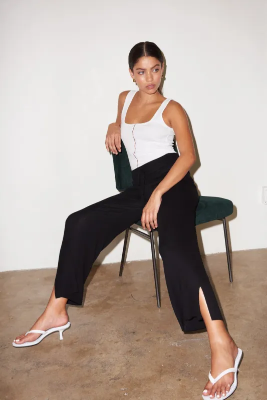 Kismet Ribbed Pant - Black sold by LNA