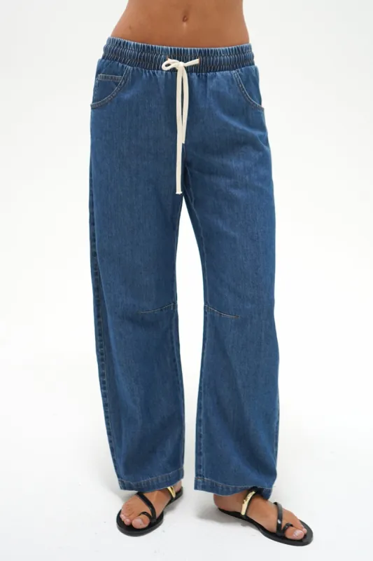 Lennon Pant - White Denim sold by LNA