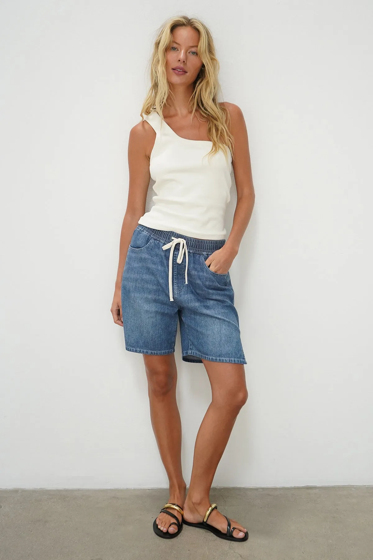 Jas One Shoulder Top - Ivory sold by LNA