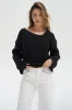 Angle V Sweater - Black sold by LNA