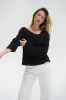 Angle V Sweater - Black sold by LNA
