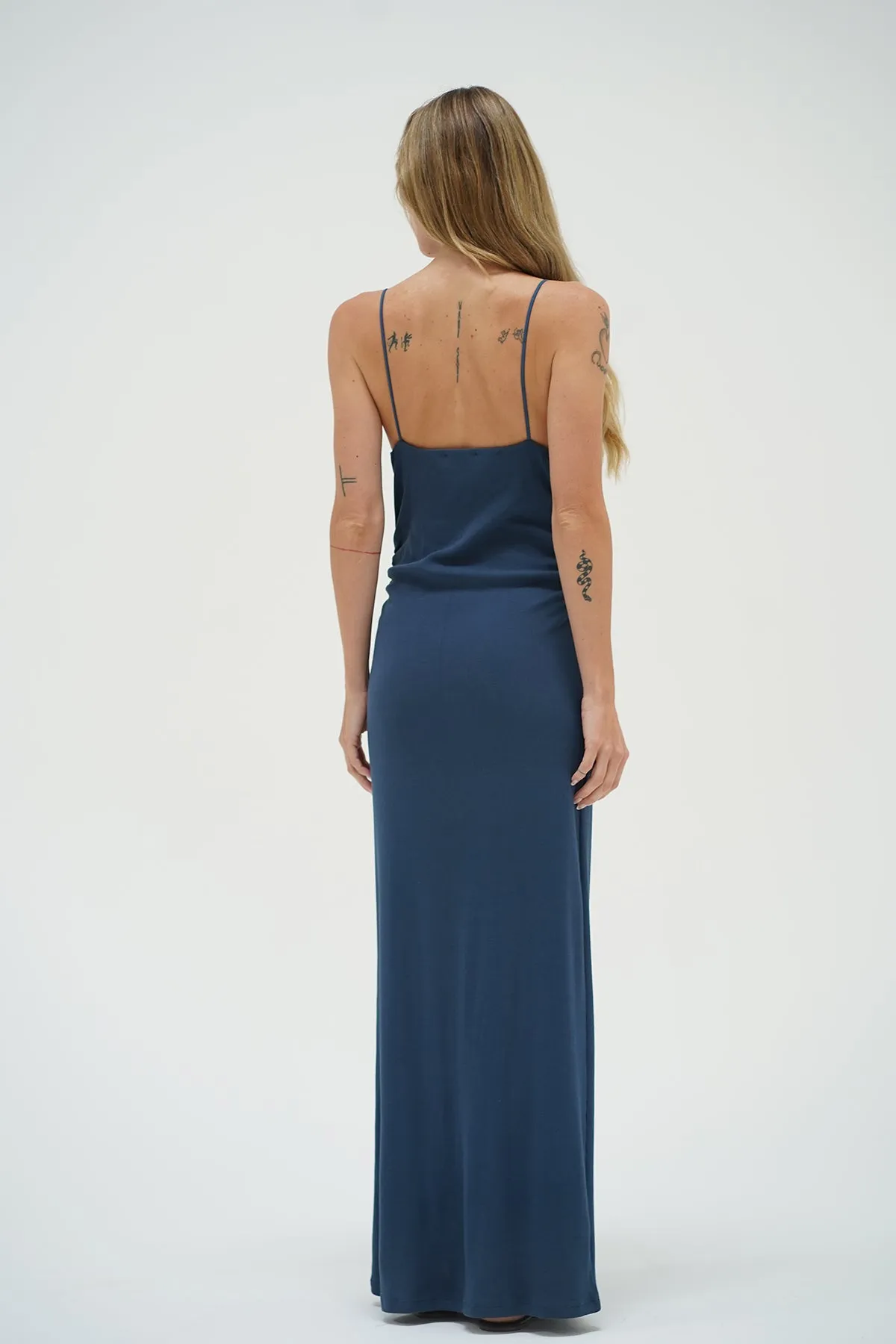 Lilia Ribbed Dress - Dark Denim sold by LNA product image thumbnail 5
