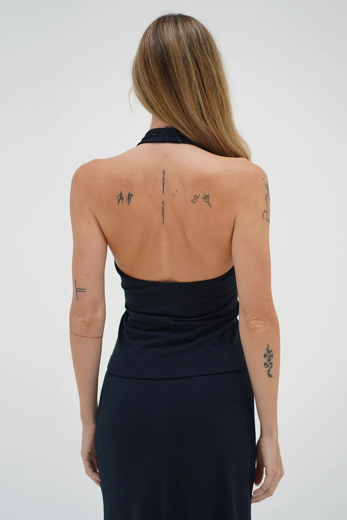 Mia Halter Top - Midnight Sky sold by LNA product image thumbnail 3