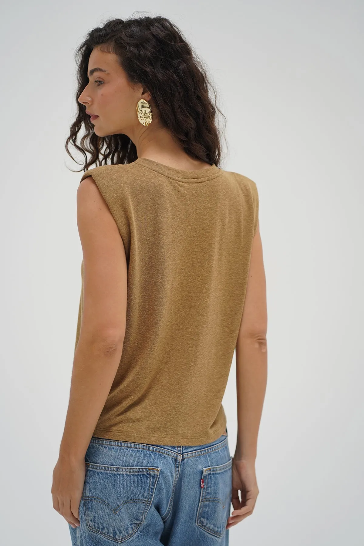 Celine Tee - Dull Gold sold by LNA product image thumbnail 4