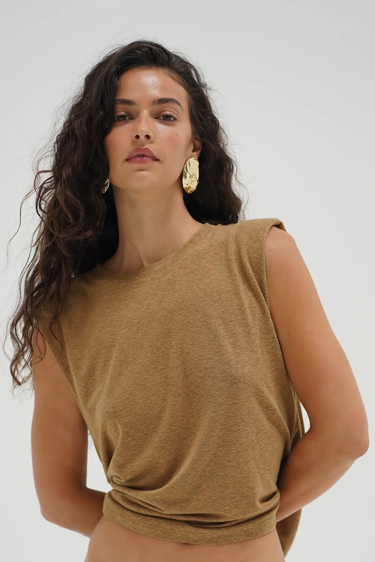 Celine Tee - Dull Gold sold by LNA product image thumbnail 3