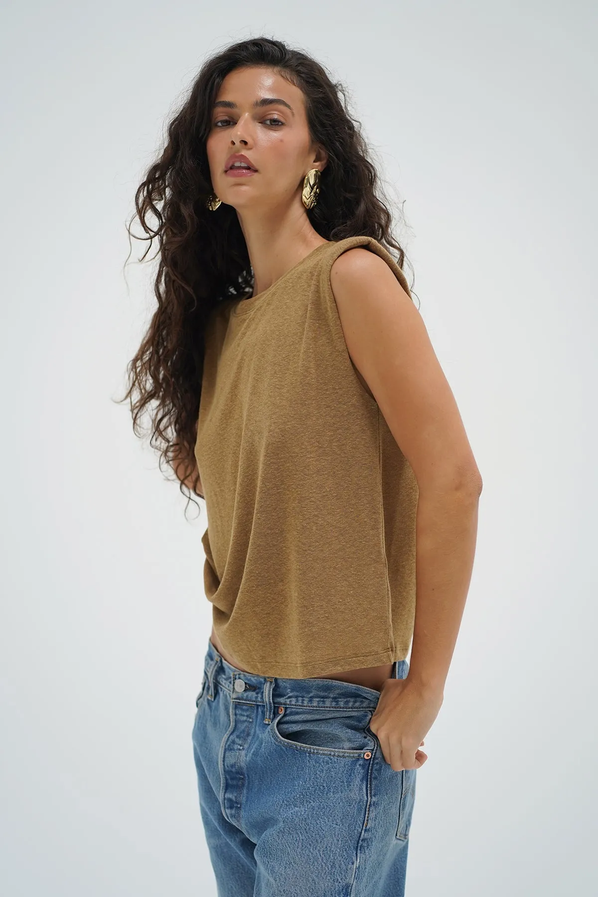 Celine Tee - Dull Gold sold by LNA