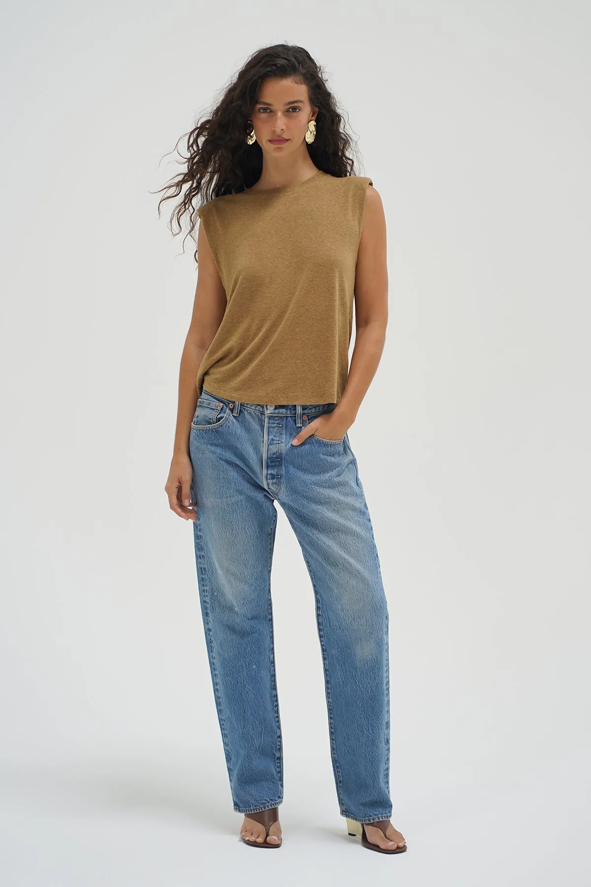 Celine Tee - Dull Gold sold by LNA product image thumbnail 2