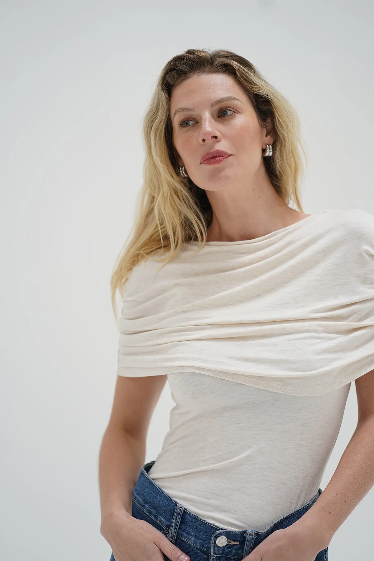 Rylie Shawl Top - Halo sold by LNA product image thumbnail 2