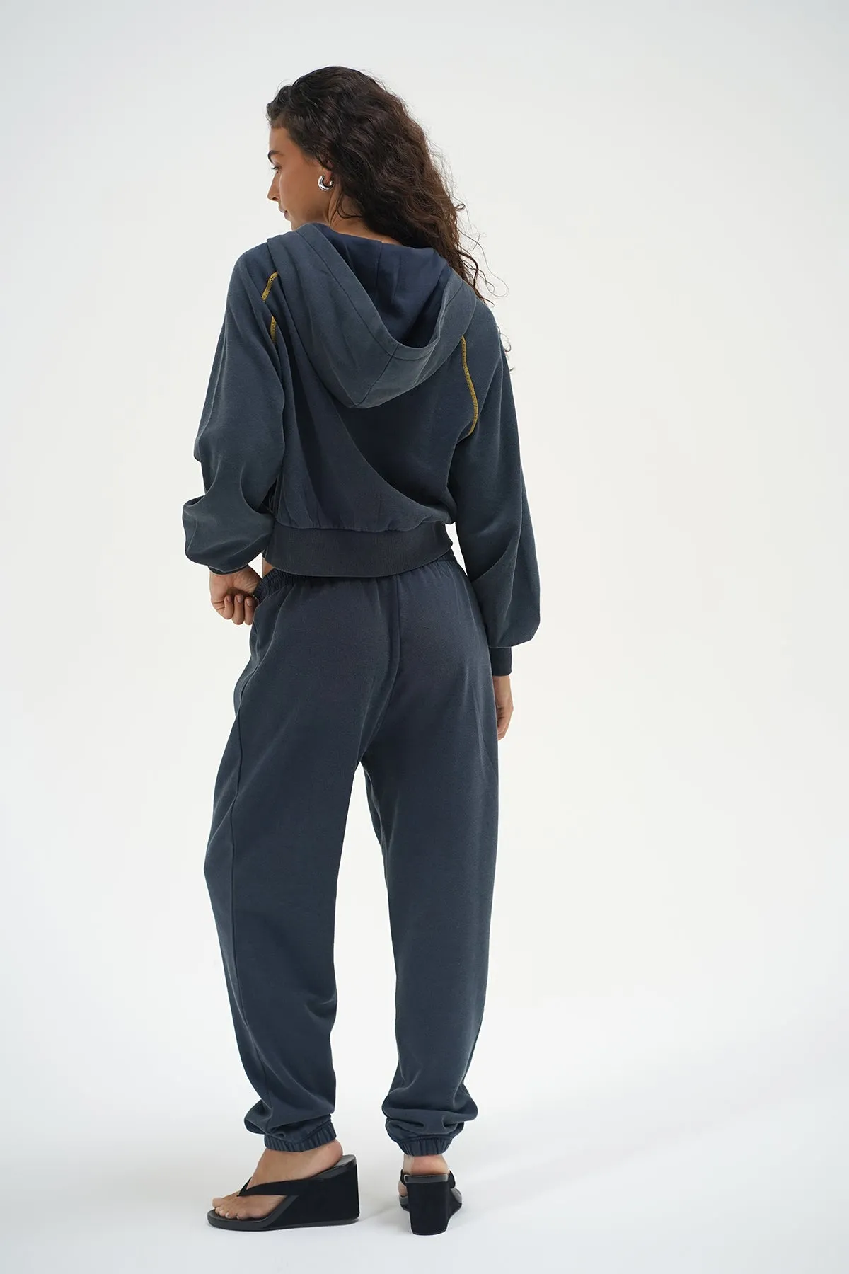 Aspyn Jogger - Stone Wash Navy sold by LNA product image thumbnail 3