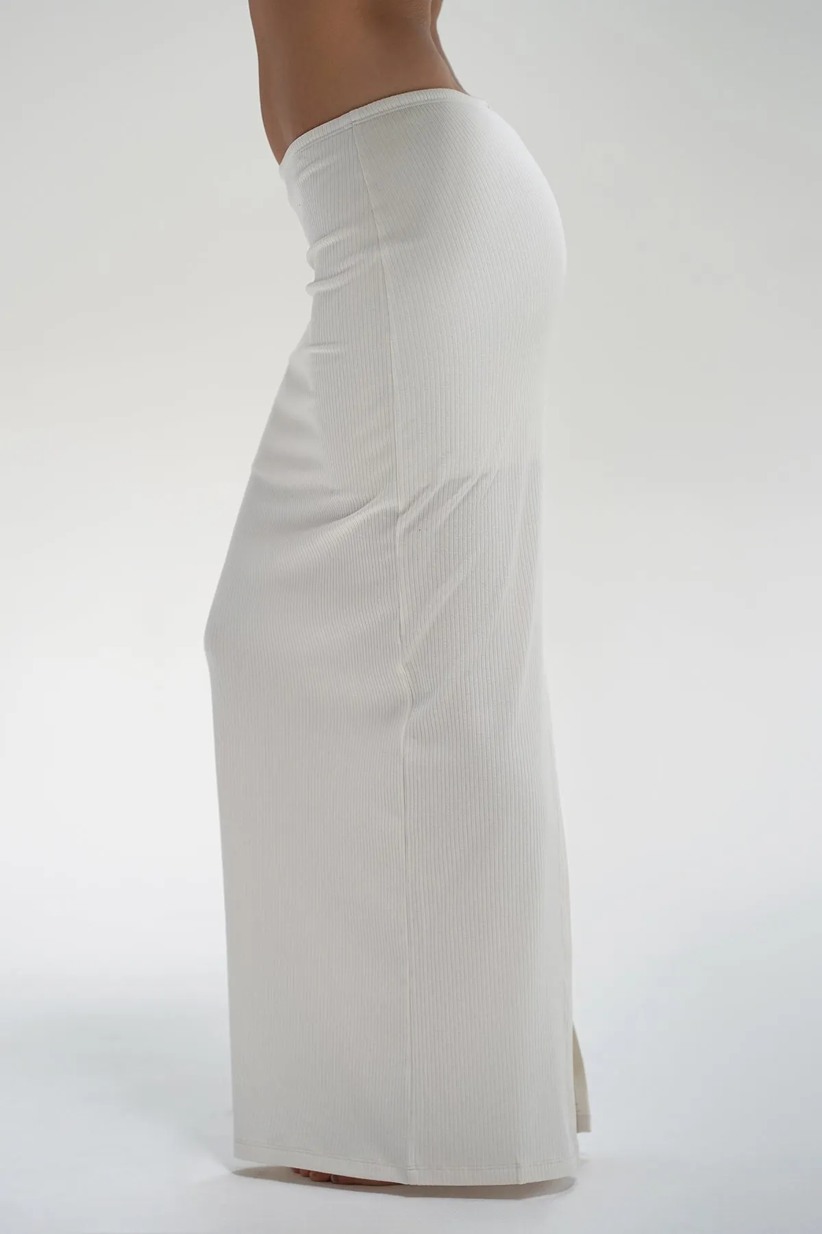 Landon Ribbed Skirt - Off White sold by LNA product image thumbnail 4