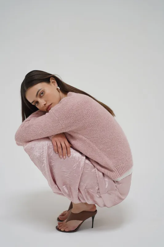 Eva Shine Skirt - Rosewater Shine sold by LNA