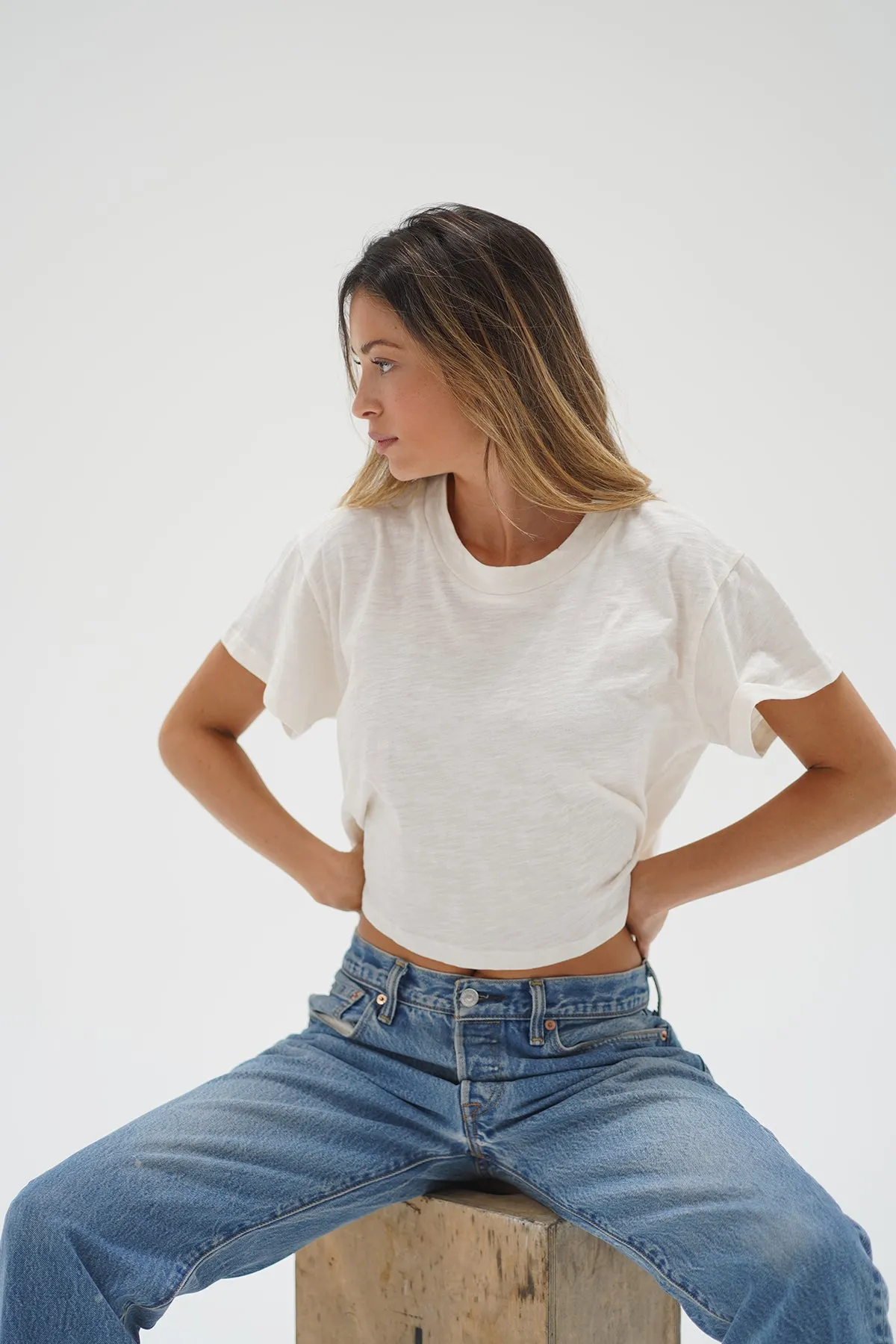 Ava Tee - Ivory sold by LNA product image thumbnail 2