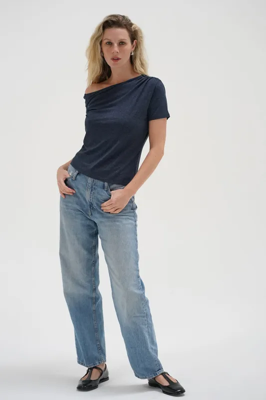 Rayne Drop Shoulder Top - Lunar sold by LNA