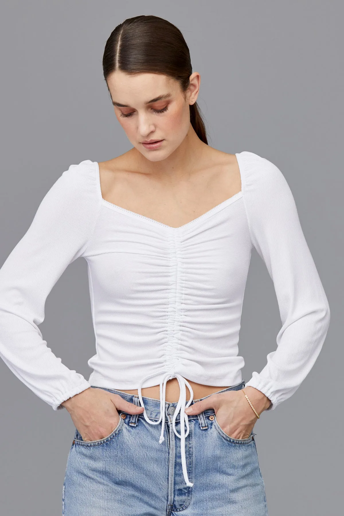 Sweet Thing Top - White sold by LNA product image thumbnail 2