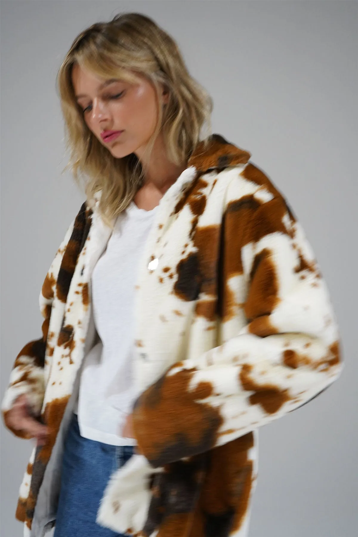 Cowgirl Faux Fur Coat - Cowgirl sold by LNA product image thumbnail 2