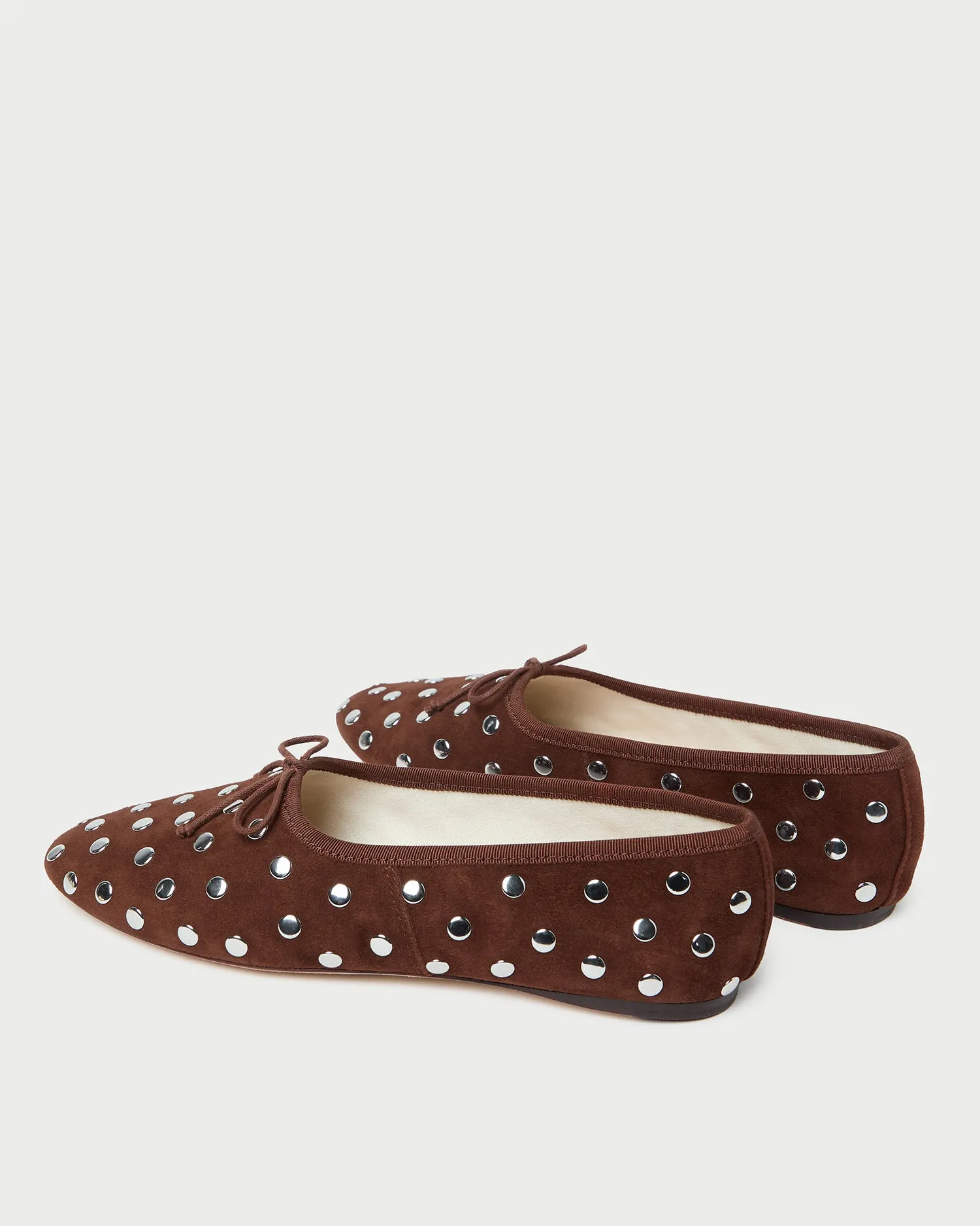 Landon Espresso/Silver Suede Ballet Flat sold by Loeffler Randall product image thumbnail 5