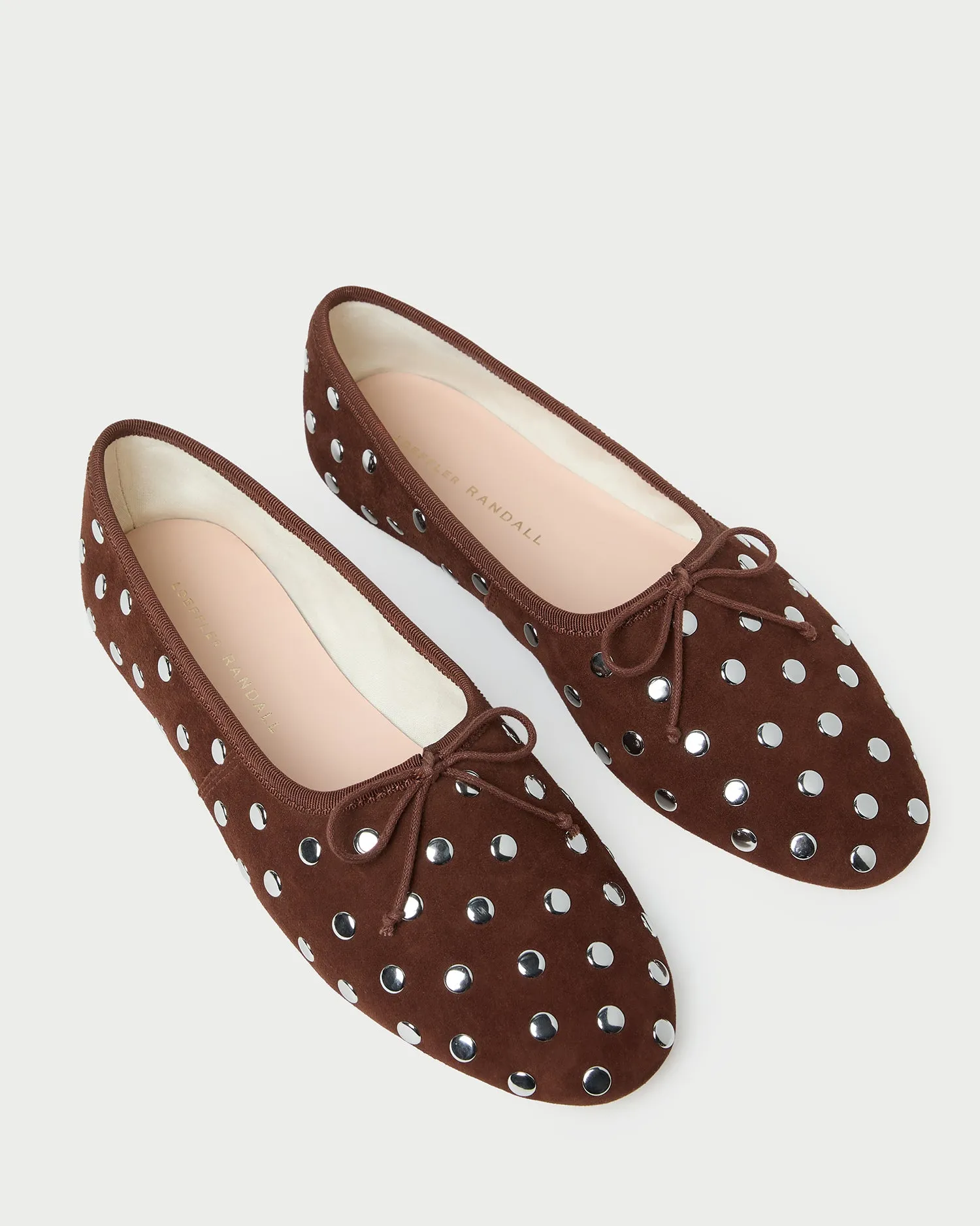 Landon Espresso/Silver Suede Ballet Flat sold by Loeffler Randall product image thumbnail 4