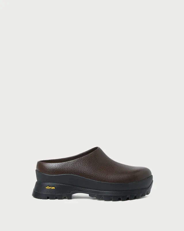 Gemma Brown Leather Lug Mule sold by Loeffler Randall