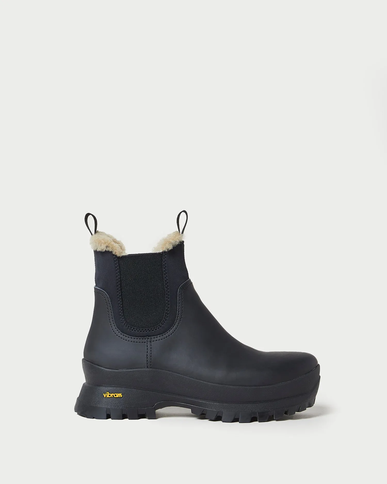 Tara Black Shearling-Lined Boot sold by Loeffler Randall