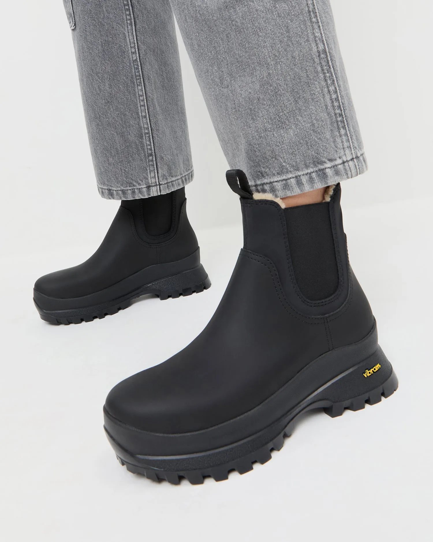 Tara Black Shearling-Lined Boot sold by Loeffler Randall product image thumbnail 2