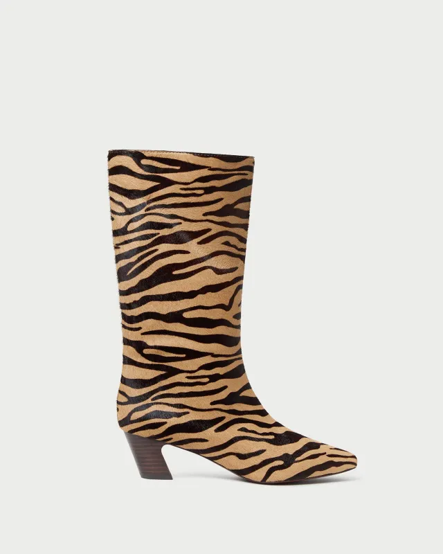 Cleo Zebra Mid-Calf Boot sold by Loeffler Randall