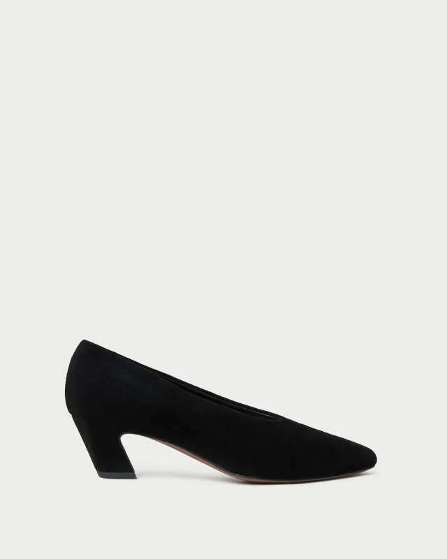 Neive Black Suede Low Pump sold by Loeffler Randall