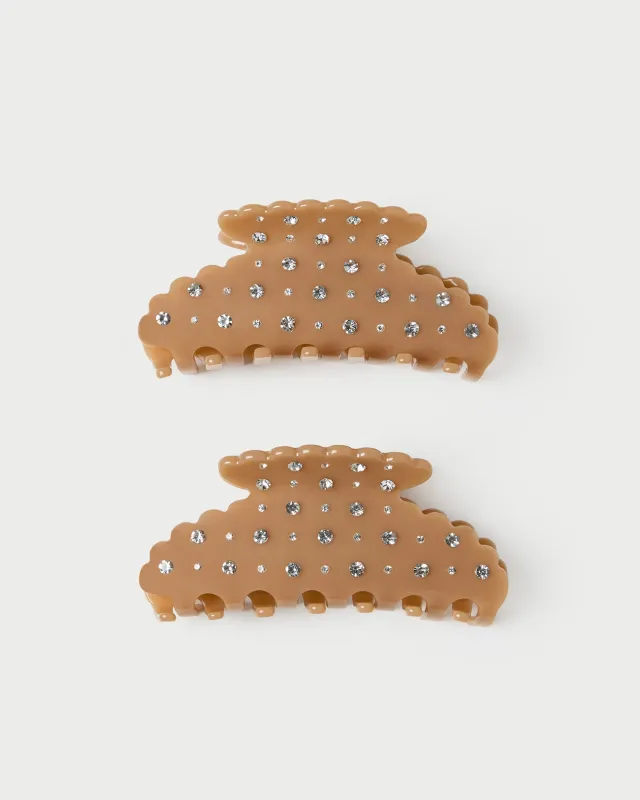 Yuri Tan/Crystal Hair Clip Set made by Loeffler Randall